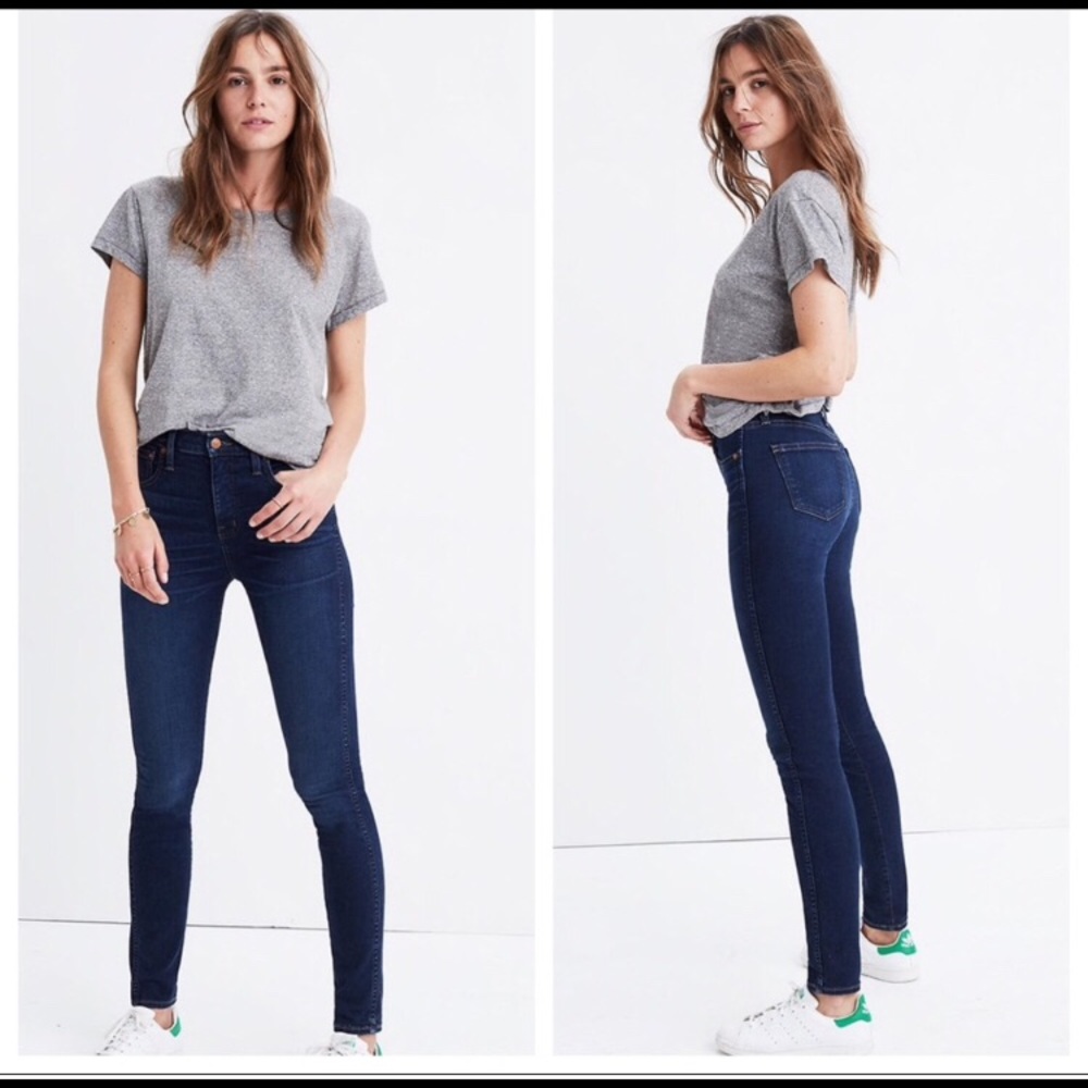 Madewell 10” high riser skinny skinny 25